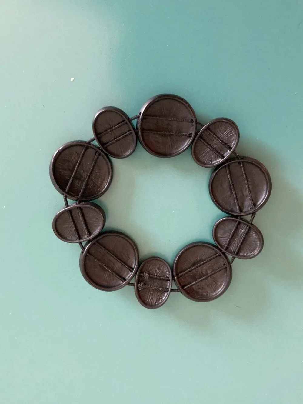 Black Rhinestone Stretch Bracelet VTG